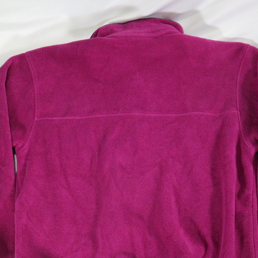VTG L.L. BEAN USA Violet Fleece Zip Jacket Sz MED Women - Picture 5 of 8
